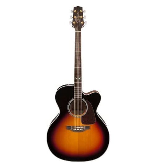 Takamine GJ72CE-BSB Jumbo Cutaway Solid Spruce Top Acoustic Electric Guitar with Bag - Brown Sunburst (GJ72CE BSB)
