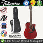 [Discontinue] Takamine ED2DC-WR Dreadnought Cutaway Spruce Top Acoustic Electric Guitar with Bag - Wine Red (ED2DC WR)