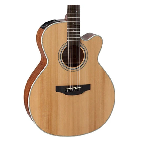Takamine GN20CE-NS NEX Cutaway Solid Cedar Top Acoustic Electric Guitar with Bag - Natural Satin (GN20CE NS)