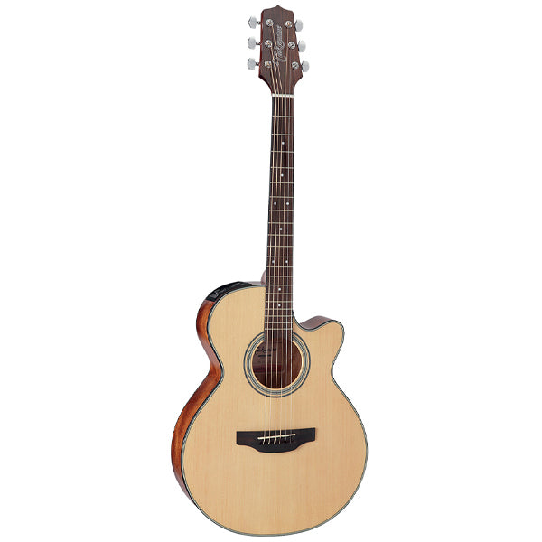[Discontinued] Takamine GF15CE-NAT FXC Cutaway Spruce Top Acoustic Electric Guitar with Bag - Natural (GF15CE NAT)