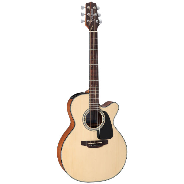 Takamine GX18CE-NS 3/4 Size NEX Mini Cutaway Solid Spruce Top Acoustic Electric Guitar with Bag - Natural Satin (GX18CE NS)