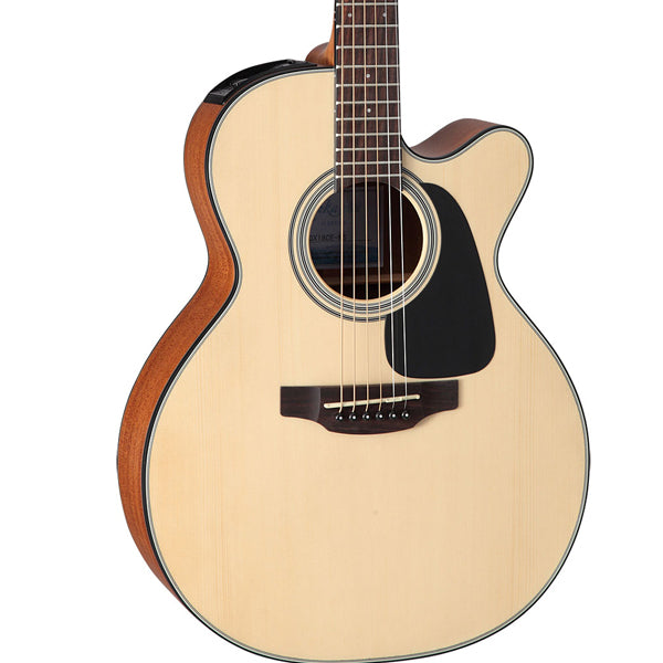 Takamine GX18CE-NS 3/4 Size NEX Mini Cutaway Solid Spruce Top Acoustic Electric Guitar with Bag - Natural Satin (GX18CE NS)