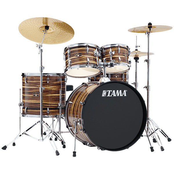 Tama Imperialstar IE52KH6W 5 Piece Drum Set with Zildjian ZP4PK Cymbal Set - 22 Inch Bass Drum (Imperial Star)