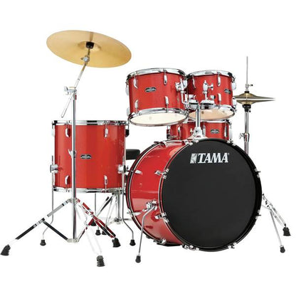 Tama Stagestar SG52KH6 5 Piece Drum Set with Istanbul Agop MS-X Cymbal Set - 22 Inch Bass Drum (Stage Star)