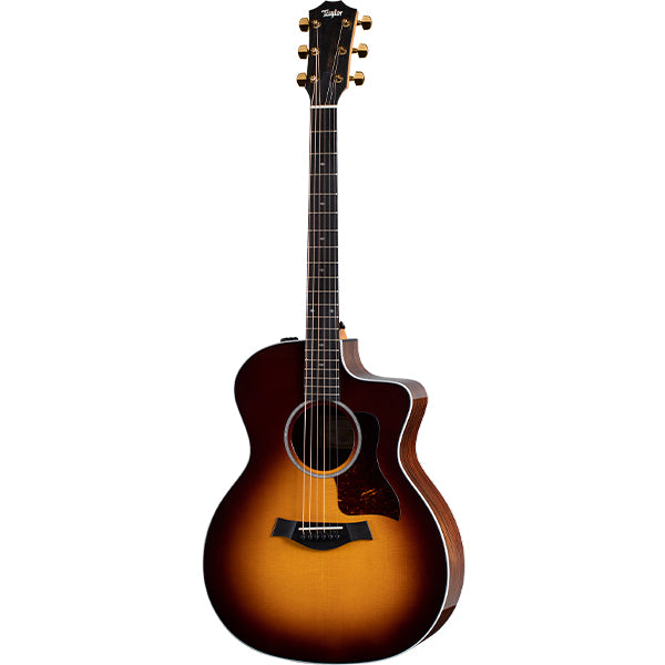 Taylor 214ce-SB DLX Grand Auditorium Acoustic Electric Guitar with Case - Tobacco Sunburst (214ce)