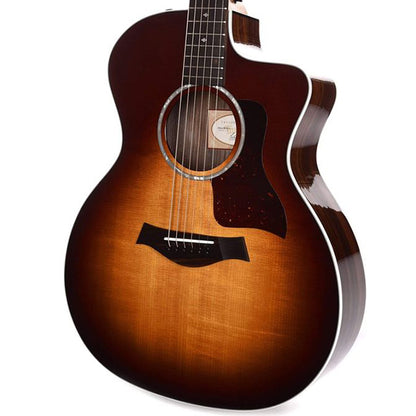 Taylor 214ce-SB DLX Grand Auditorium Acoustic Electric Guitar with Case - Tobacco Sunburst (214ce)