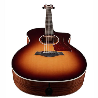 Taylor 214ce-SB DLX Grand Auditorium Acoustic Electric Guitar with Case - Tobacco Sunburst (214ce)