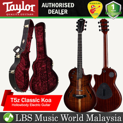 Taylor T5z Classic Hollowbody Acoustic Electric Guitar With Koa Top - Shaded Edgeburst