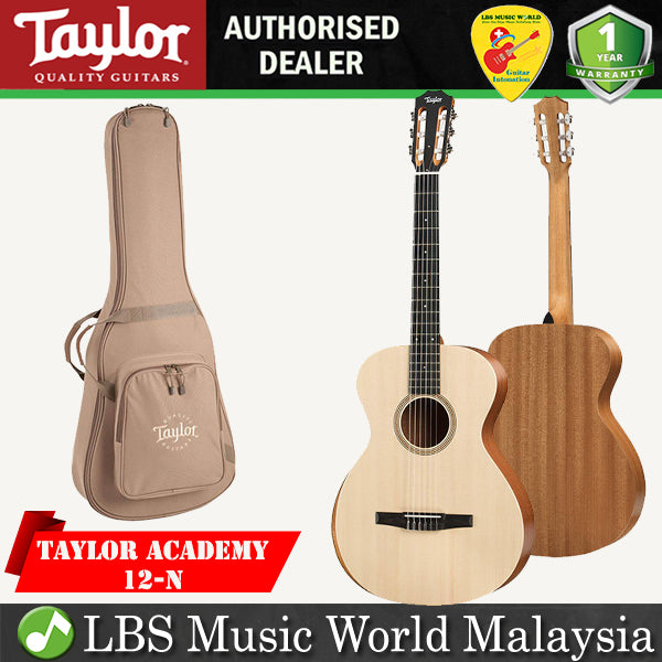 Taylor Academy 12-N Grand Concert Nylon Strings Spruce Top Acoustic Guitar Natural (12N)