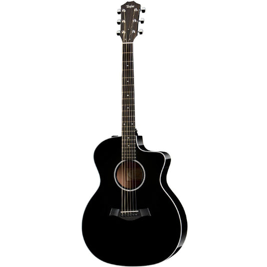 Taylor 214ce Deluxe Grand Auditorium Sitka Spruce Top Acoustic Electric Guitar Black (214 CE)