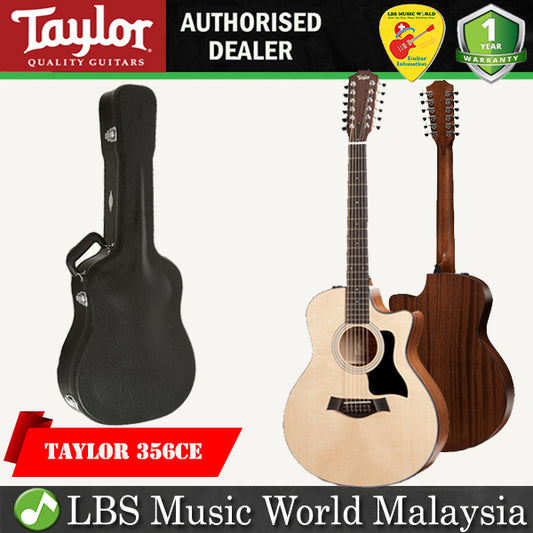 Taylor 356ce 12 String Grand Symphony Sitka Spruce Top Acoustic Electric Guitar Natural (356 ce)