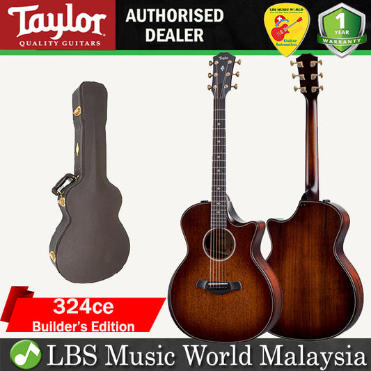Taylor 324ce Builder’s Edition V-Class Bracing Grand Auditorium Acoustic Electric Guitar Shaded Edge Burst (324 ce)