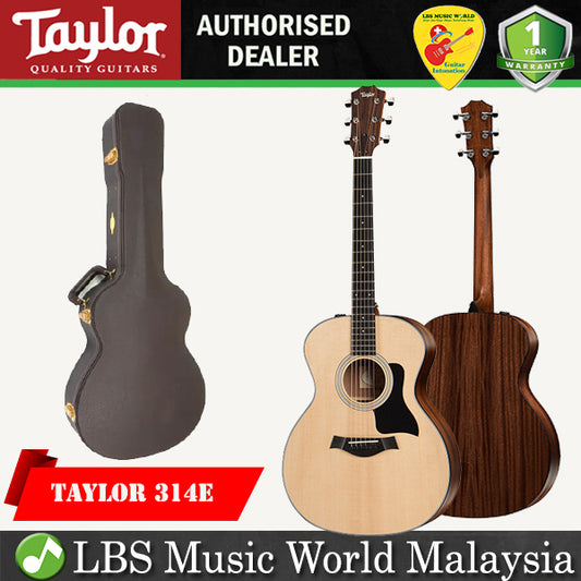 Taylor 314e Grand Auditorium Acoustic Electric Guitar with Case (314 e)