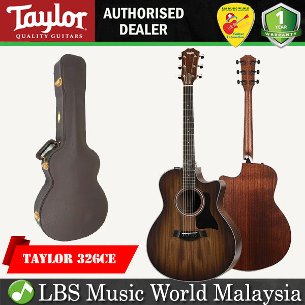 Taylor 326ce SEB Cutaway Grand Symphony Acoustic Guitar with Case (326 ce)