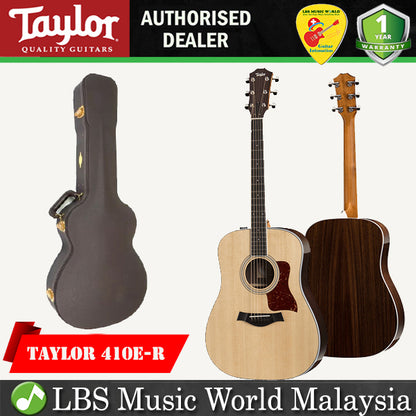 Taylor 410e-R Dreadnought Acoustic Electric Guitar with Case (410 e-R)