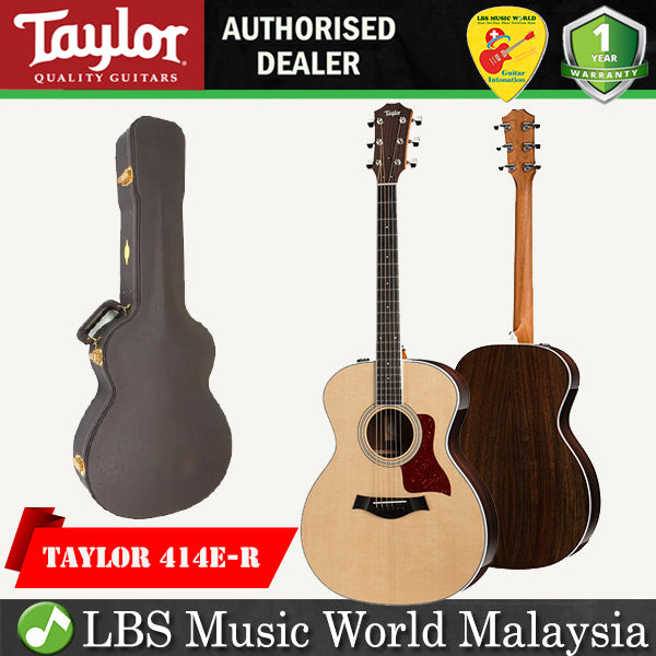 Taylor 414e-R Grand Auditorium Acoustic Electric Guitar with Case (414 e-R)