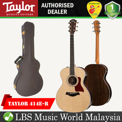 Taylor 414e-R Grand Auditorium Acoustic Electric Guitar with Case (414 e-R)