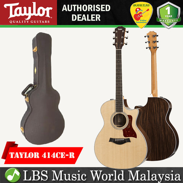 Taylor 414ce-R Grand Auditorium Acoustic Electric Guitar with Case (414 ce)