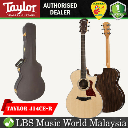 Taylor 414ce-R Grand Auditorium Acoustic Electric Guitar with Case (414 ce)