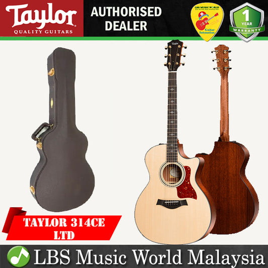 Taylor 314ce LTD Cutaway Grand Auditorium 6 String Acoustic Electric Guitar with Case (314 ce)