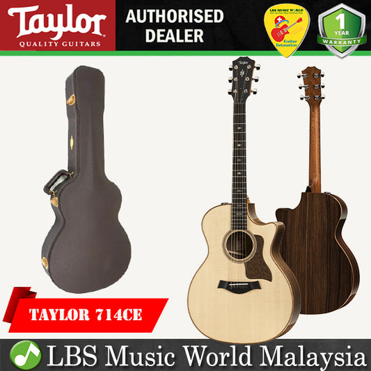 Taylor 714ce Cutaway Grand Auditorium Sunburst Acoustic Electric Guitar with Case (714 ce)