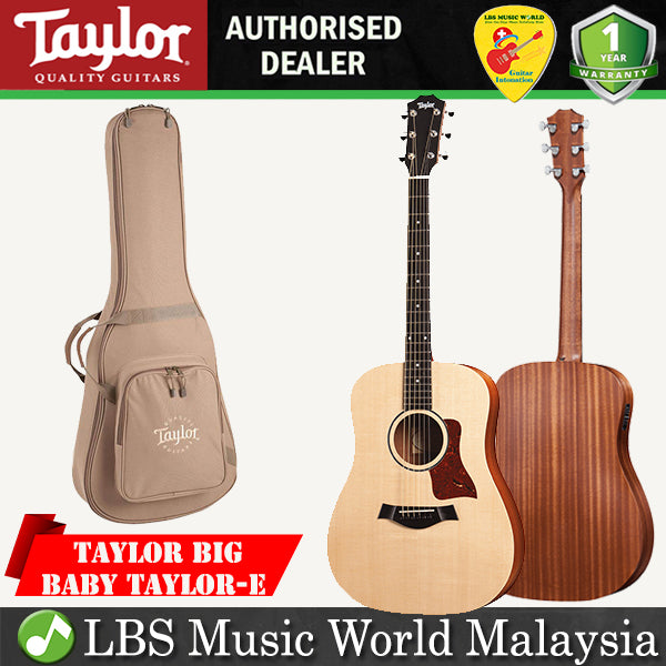 Taylor Big Baby Taylor BBTe Dreadnought Acoustic Electric Guitar with Bag (BBT-e BBT e)