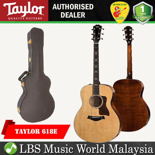 Taylor 618e Grand Orchestra Brown Sugar Stain Demo Acoustic Electric Guitar with Case (618 e)