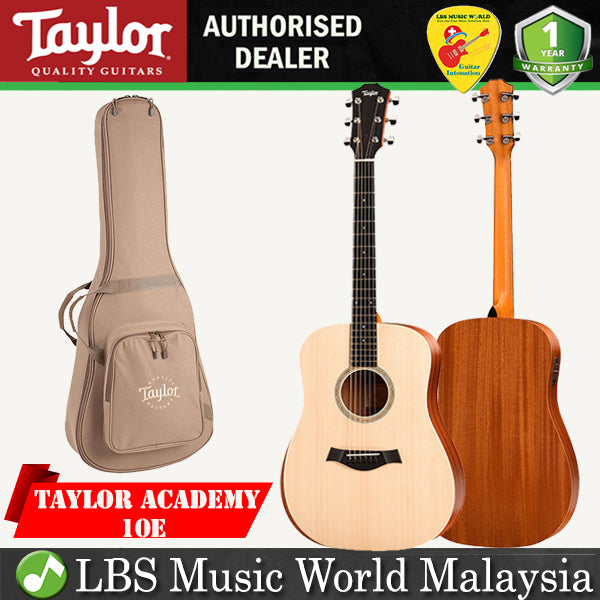 Taylor Guitar Academy 10e Dreadnought Acoustic Guitar with Bag (10 e)