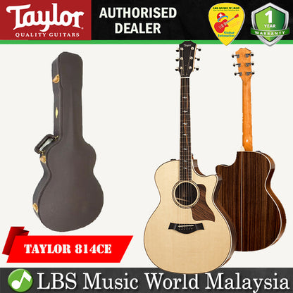 Taylor 814ce Cutaway Grand Auditorium 6 string Acoustic Electric Guitar with Case (814 ce)