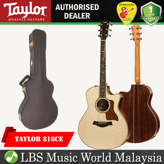 Taylor 816ce Cutaway Grand Symphony Acoustic Electric Guitar with Case (816 ce)