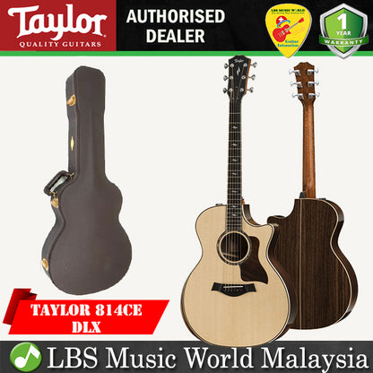 Taylor 814ce V-Class Bracing Grand Auditorium Acoustic Electric Guitar Smoked with Case (814 ce)