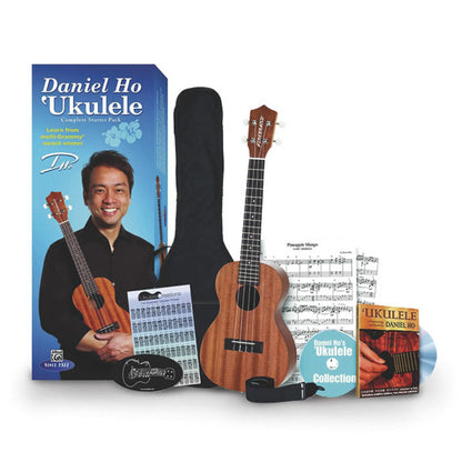 [Clearance] Alfred Daniel Ho Ukulele Complete Pack With Bag , Strap , Sheet , DVD & Chord Chart