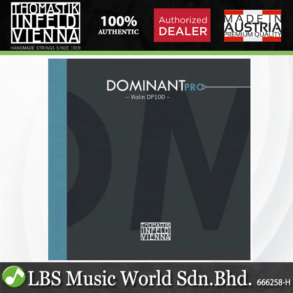 Thomastik Infeld Vienna DP100 Dominant Pro Violin 4/4 Medium Full Set String
