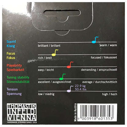 Thomastik Infeld Vienna IR100 Infeld Red 4/4 Full Size Violin Strings Set (IR 100)