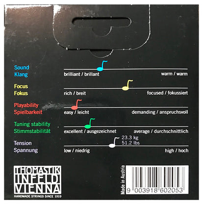 Thomastik Infeld Vienna PI100 Peter Infeld 4/4 Full Size Violin Strings Set (PI 100)