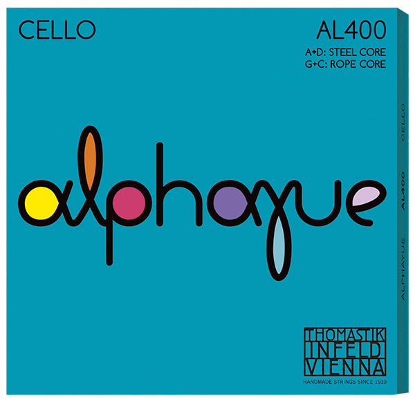 Thomastik Infeld Vienna AL400 Alphayue 4/4 Full Size Cello String Set (AL 400)