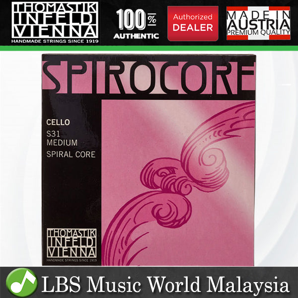 Thomastik Infeld Vienna S31 Spirocore 4/4 Full Size Cello Set (S 31)