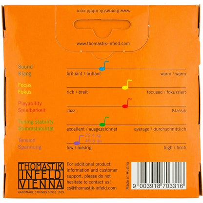 Thomastik Infeld Vienna AL100 Alphayue 4/4 Full Size Violin String Set (AL 100)