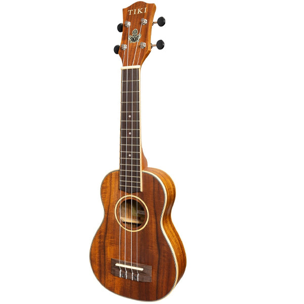 TIKI TKS-3-NST 3 Series Koa Wood Soprano Ukulele - Natural Satin (TKS3 TKS 3)