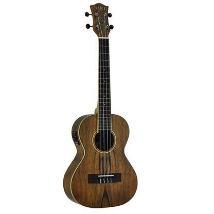 TIKI TDT-4P-NST 4 Series Daowood Top Electric Tenor Ukulele - Natural Satin (TDT4P TDT 4P)
