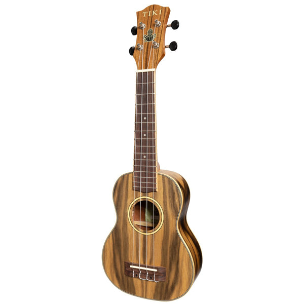 TIKI TDS-4-NST 4 Series Dao Wood Soprano Ukulele - Natural Satin (TDS4 TDS 4)