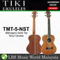 TIKI TMT-5-NST 5 Series Mahogany Solid Top Tenor Ukulele With Hard Case - Natural Satin (TMT5)