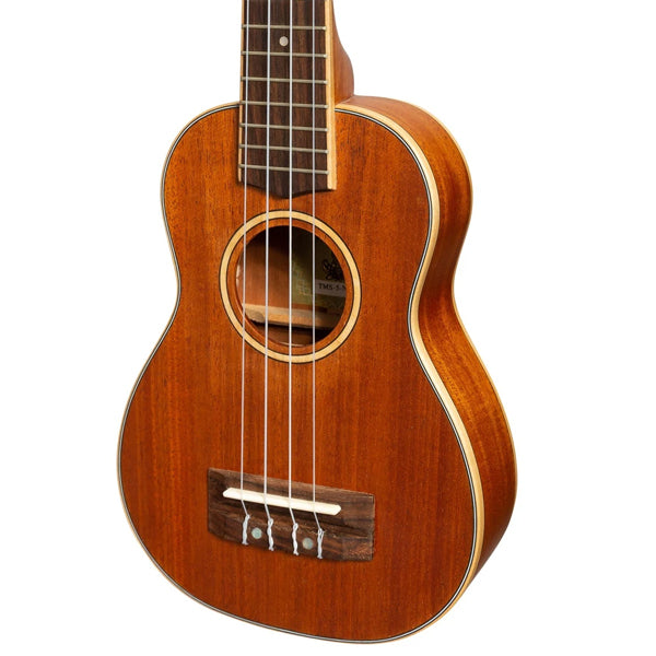 TIKI TMS-5-NST 5 Series Mahogany Solid Top Soprano Ukulele - Natural satin (TMS5 TMS 5)
