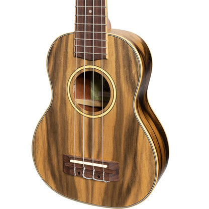 TIKI TDS-4-NST 4 Series Dao Wood Soprano Ukulele - Natural Satin (TDS4 TDS 4)