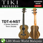 TIKI TDT-4-NST 4 Series Daowood Top Tenor Ukulele - Natural Satin (TDT4 TDT 4)