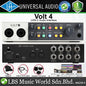 Universal Audio Volt 4 USB C Powered Audio Interface with 2 Preamps and Recording Software (Volt4)