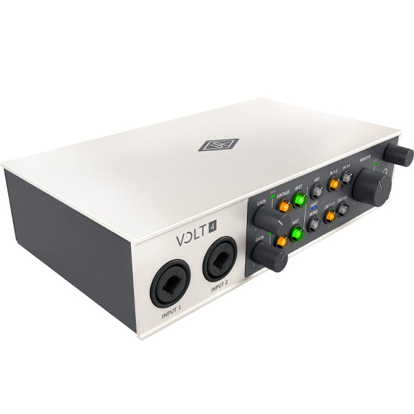 Universal Audio Volt 4 USB C Powered Audio Interface with 2 Preamps and Recording Software (Volt4)