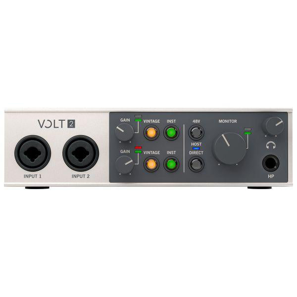 Universal Audio Volt 2 2X2 USB C Audio Interface Mixer with Recording Software (Volt2)