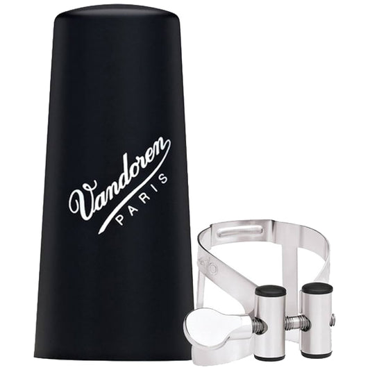 Vandoren Paris LC51PP Ligature And Plastic Cap M/O With Pewter Finish for Bb Clarinet