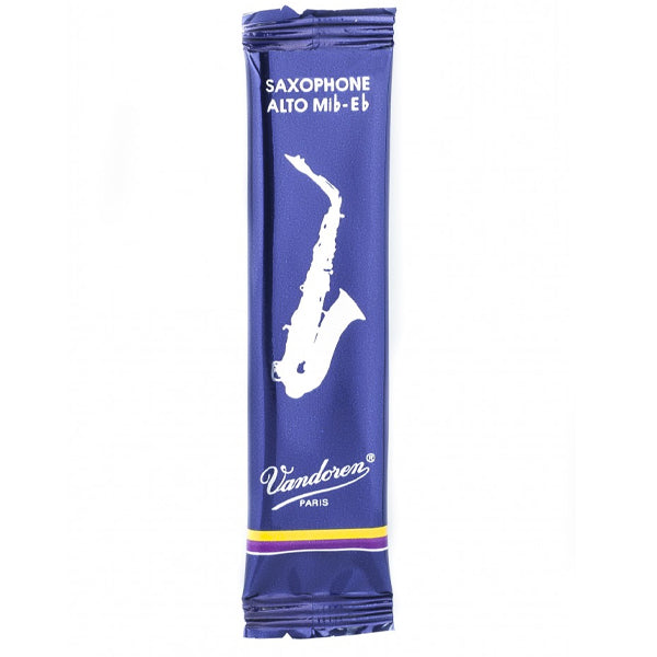Vandoren Paris Alto Saxophone Traditional Reed Loose Pack Each - 1.0/ 1.5/ 2.0/ 2.5/ 3.0/ 3.5/ 4.0/ 4.5/ 5.0 (Alto Sax)
